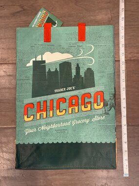 NWT Trader Joe's State/City GroceryBag Collectible Regional Rare Design -Chicago